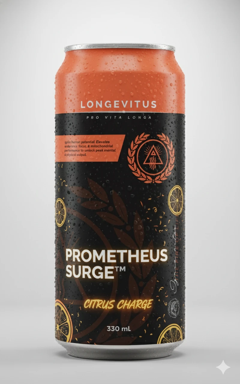 Orange and black Prometheus Surge can shown from the front